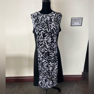 Black and White Patterned Dress